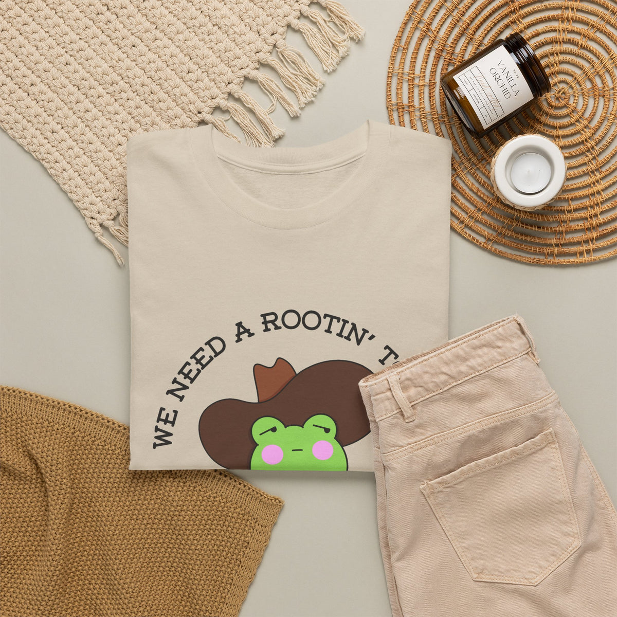 Frog Cowboy Tee — "We Need a Rootin' Tootin' Revolution" Funny Graphic T-Shirt