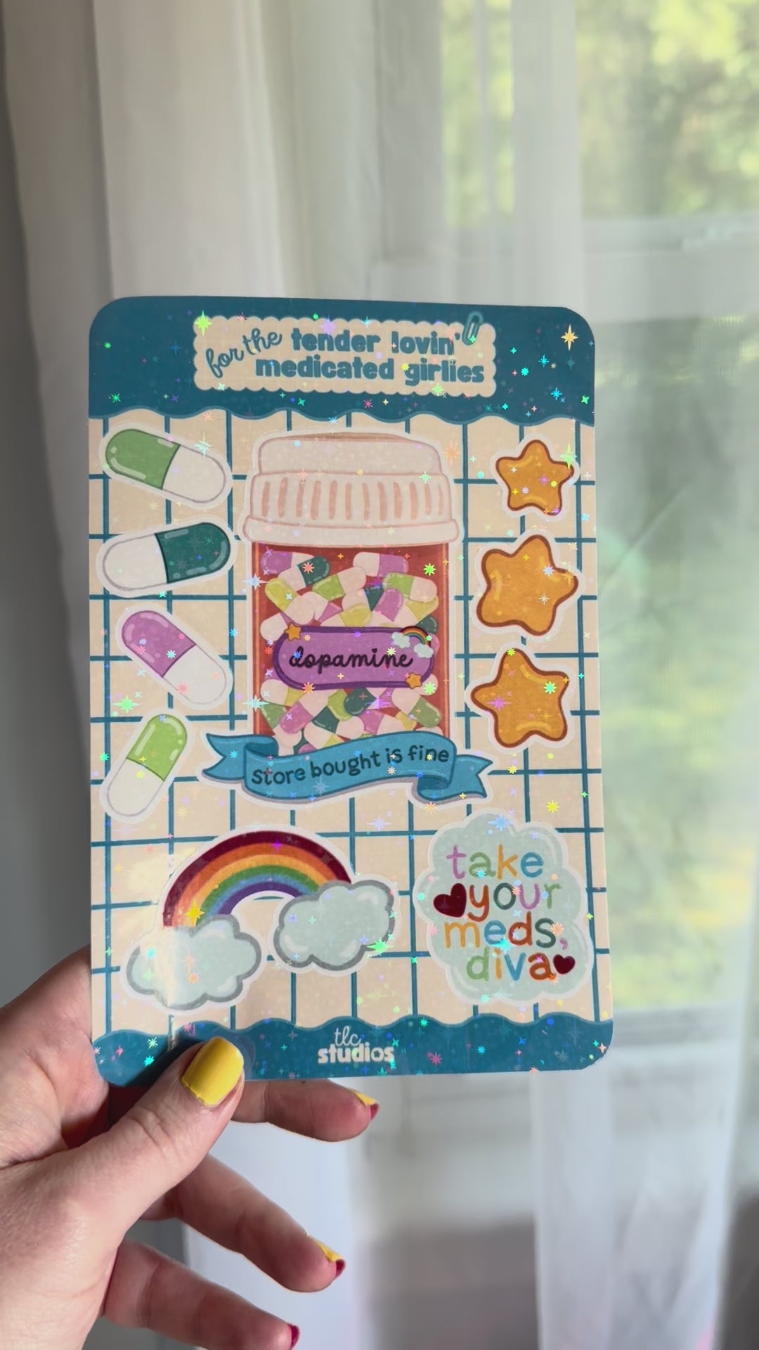 Dopamine Sticker Sheet for the Tender Lovin' Medicated Girlies